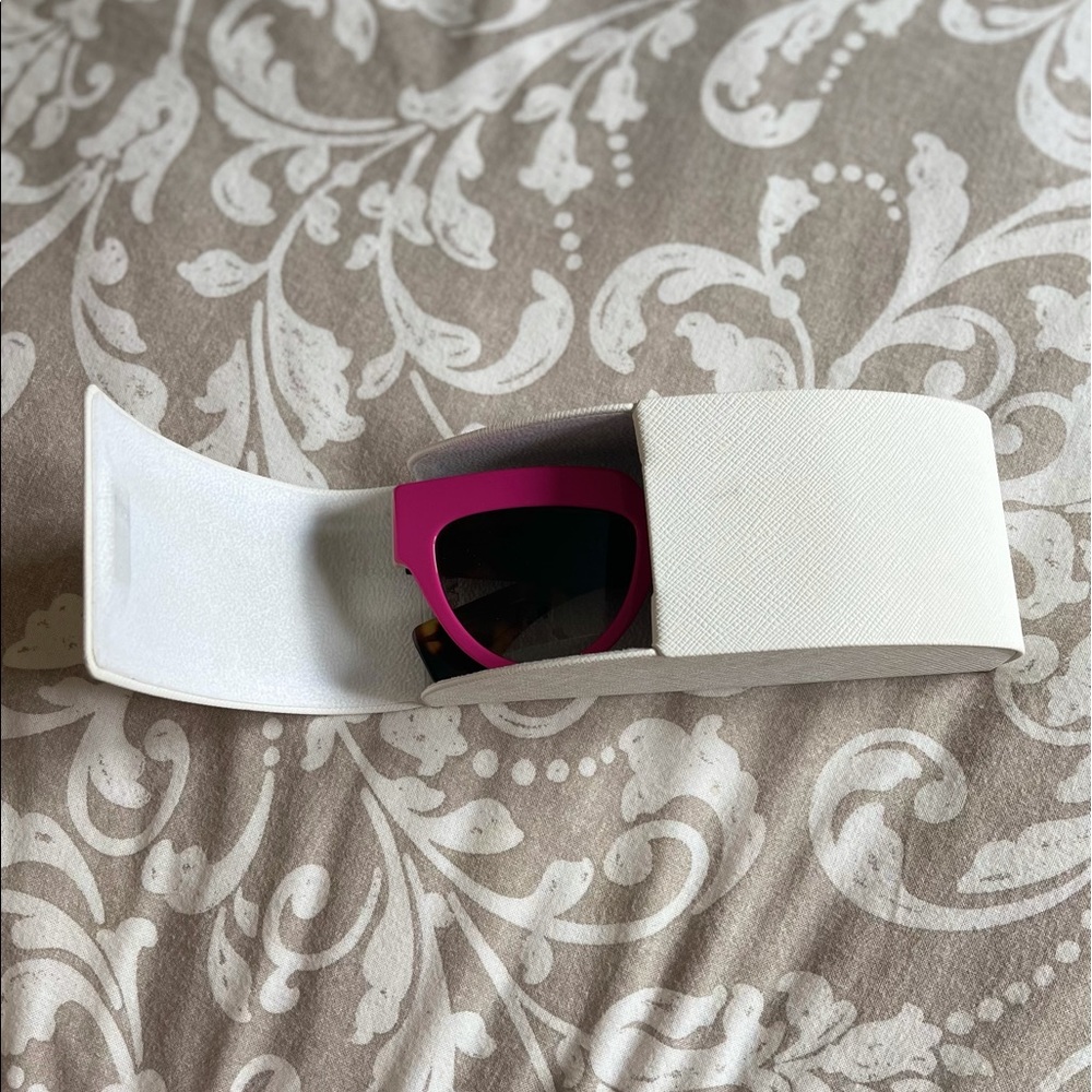PRADA | Authentic POEME Sunglasses Cat Eye Neon Pink Tortoise - Picture 6 of 15